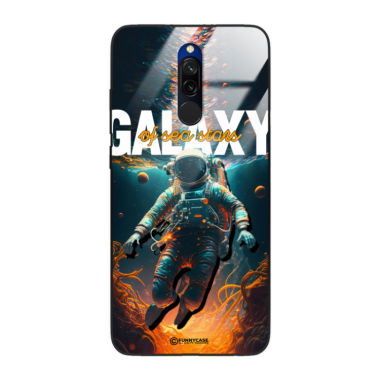 Etui Black Case Glass do XIAOMI REDMI 8 Kosmiczne Astronauci Space ST_MOS100