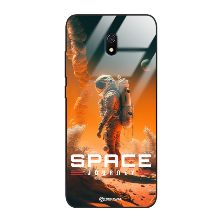 Etui Black Case Glass do XIAOMI REDMI 8A Kosmiczne Astronauci Space ST_MOS101