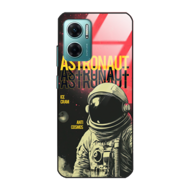 Etui Black Case Glass do XIAOMI REDMI NOTE 11E  Kosmiczne Astronauci Space ST_MOS106