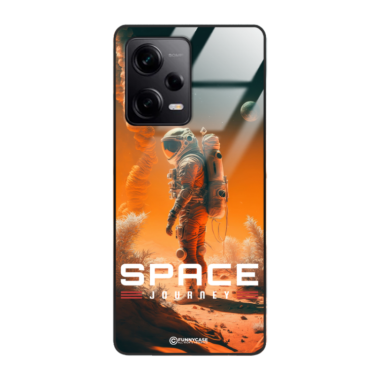 Etui Black Case Glass do XIAOMI REDMI NOTE 12 PRO 5G Kosmiczne Astronauci Space ST_MOS101