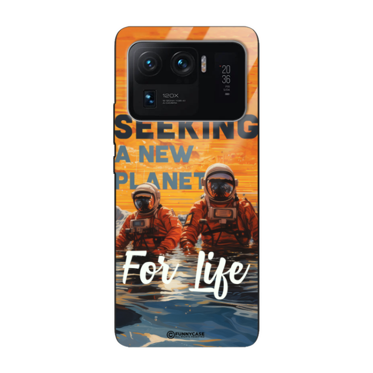 Etui Black Case Glass do XIAOMI Mi 11 ULTRA  Kosmiczne Astronauci Space ST_MOS105