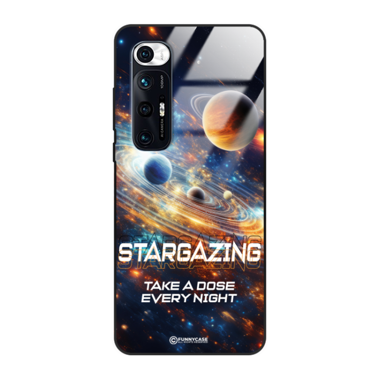 Etui Black Case Glass do XIAOMI Mi 10s Kosmiczne Astronauci Space ST_MOS107