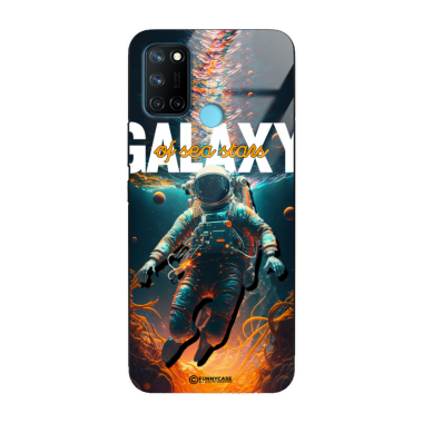 Etui Black Case Glass do REALME 7i C17 Kosmiczne Astronauci Space ST_MOS100