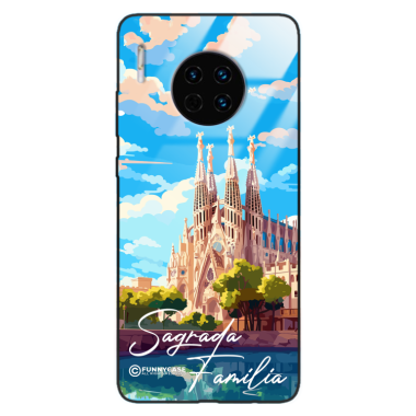 Etui Black Case Glass do HUAWEI MATE 30 PRO SUMMER PARADISE ST_PAR100