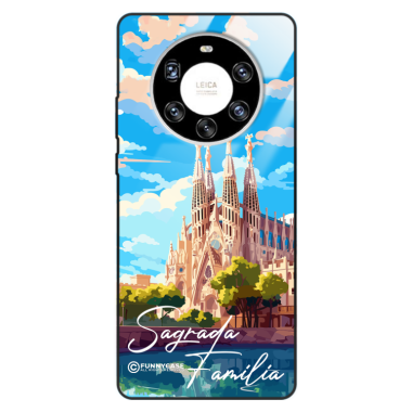 Etui Black Case Glass do HUAWEI MATE 40 PRO PLUS SUMMER PARADISE ST_PAR100