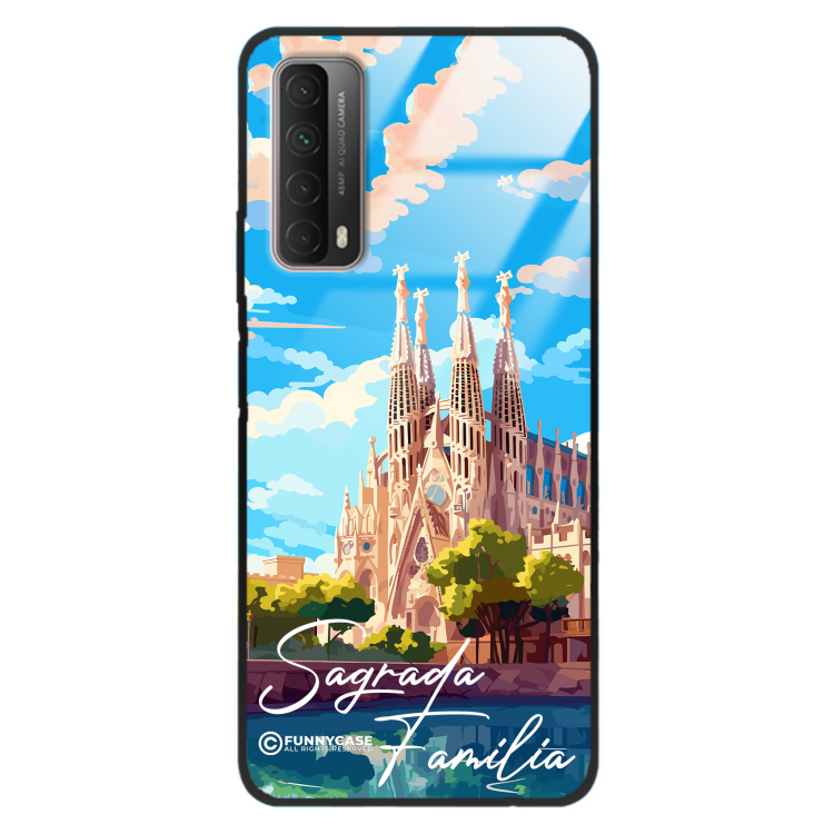 Etui Black Case Glass do HUAWEI P SMART 2021 SUMMER PARADISE ST_PAR100