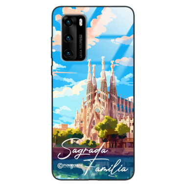 Etui Black Case Glass do HUAWEI P40 SUMMER PARADISE ST_PAR100