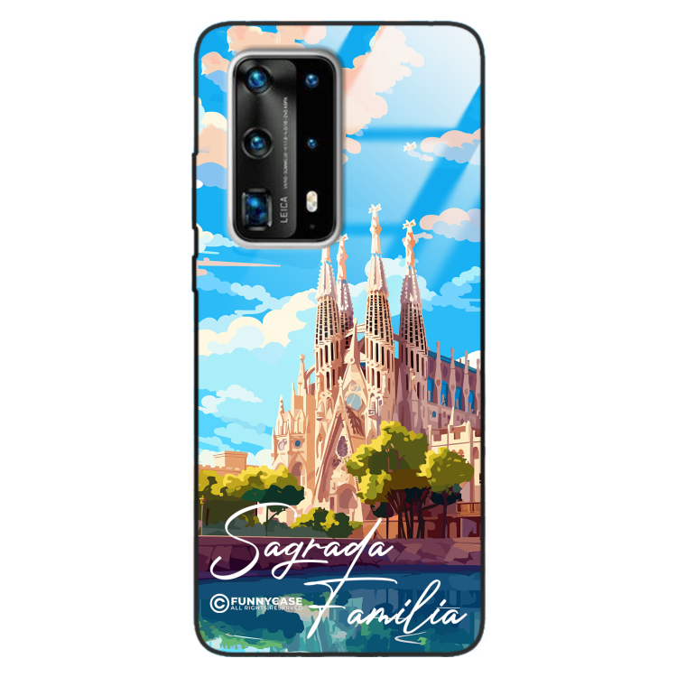 Etui Black Case Glass do HUAWEI P40 PRO PLUS SUMMER PARADISE ST_PAR100