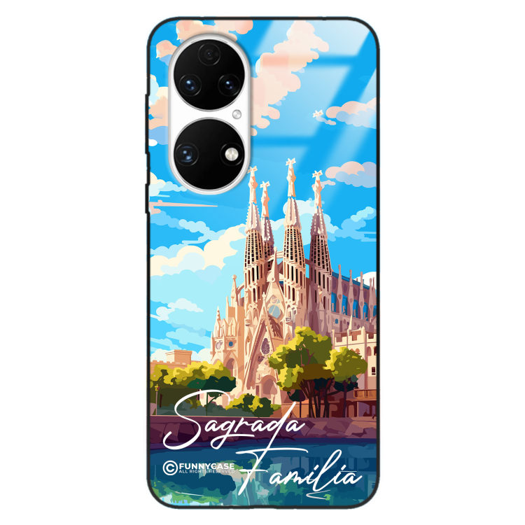 Etui Black Case Glass do HUAWEI P50 SUMMER PARADISE ST_PAR100