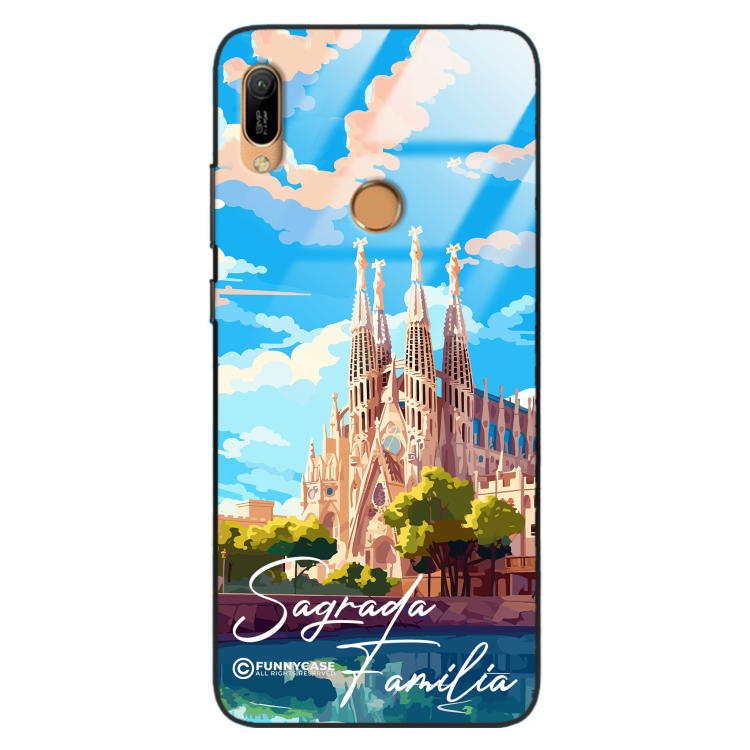 Etui Black Case Glass do HUAWEI Y6 PRIME 2019 SUMMER PARADISE ST_PAR100