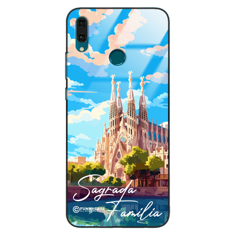 Etui Black Case Glass do HUAWEI Y9 2019 SUMMER PARADISE ST_PAR100