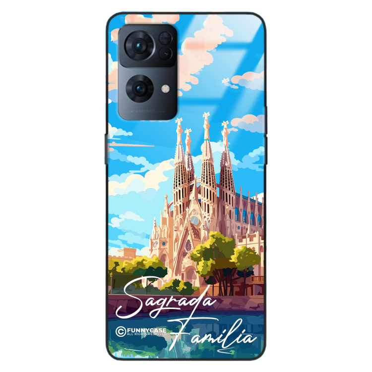 Etui Black Case Glass do OPPO RENO 7 PRO SUMMER PARADISE ST_PAR100