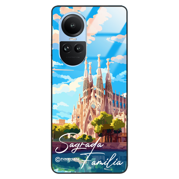 Etui Black Case Glass do OPPO RENO 10 5G SUMMER PARADISE ST_PAR100