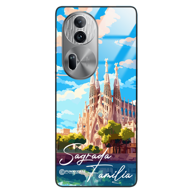 Etui Black Case Glass do OPPO RENO 11 PRO SUMMER PARADISE ST_PAR100