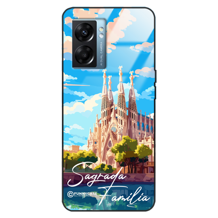 Etui Black Case Glass do OPPO RENO K10 5G SUMMER PARADISE ST_PAR100