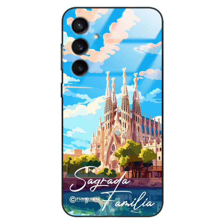 Etui Black Case Glass do SAMSUNG S23 FE 5G SUMMER PARADISE ST_PAR100