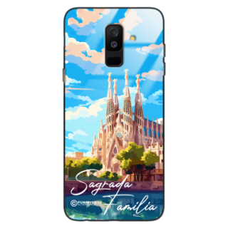 Etui Black Case Glass do SAMSUNG A6 PLUS 2018 SUMMER PARADISE ST_PAR100