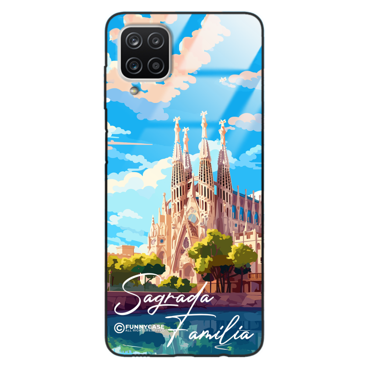 Etui Black Case Glass do SAMSUNG A12 SUMMER PARADISE ST_PAR100