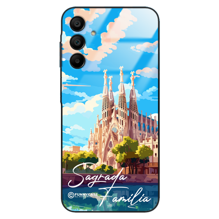 Etui Black Case Glass do SAMSUNG A15 SUMMER PARADISE ST_PAR100