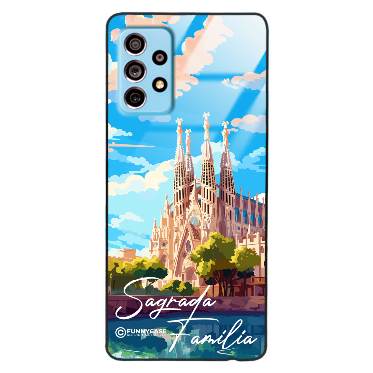 Etui Black Case Glass do SAMSUNG A73 5G SUMMER PARADISE ST_PAR100