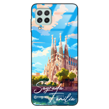 Etui Black Case Glass do SAMSUNG GALAXY A22 4G SUMMER PARADISE ST_PAR100