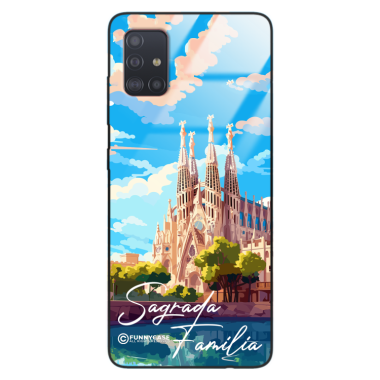 Etui Black Case Glass do SAMSUNG GALAXY A51 SUMMER PARADISE ST_PAR100