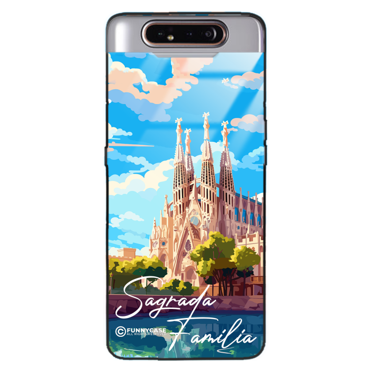 Etui Black Case Glass do SAMSUNG GALAXY A80 SUMMER PARADISE ST_PAR100