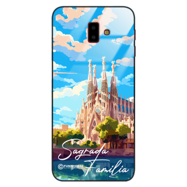 Etui Black Case Glass do SAMSUNG GALAXY J6 PLUS 2018 SUMMER PARADISE ST_PAR100