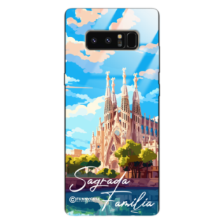 Etui Black Case Glass do SAMSUNG GALAXY NOTE 8 SUMMER PARADISE ST_PAR100