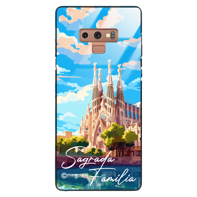 Etui Black Case Glass do SAMSUNG GALAXY NOTE 9 SUMMER PARADISE ST_PAR100