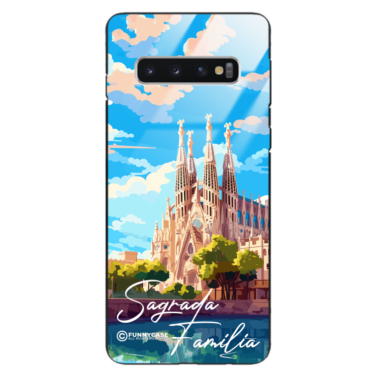 Etui Black Case Glass do SAMSUNG GALAXY S10 SUMMER PARADISE ST_PAR100