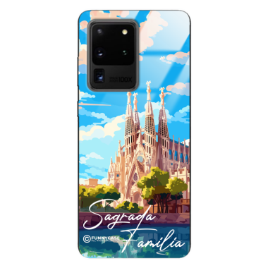 Etui Black Case Glass do SAMSUNG S20 ULTRA (S11 ULTRA) SUMMER PARADISE ST_PAR100