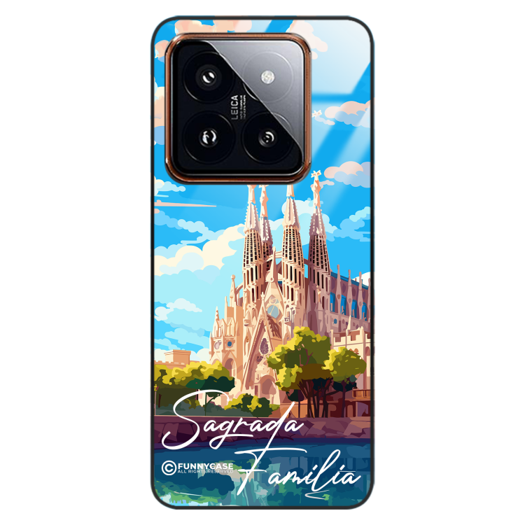 Etui Black Case Glass do XIAOMI 14 PRO SUMMER PARADISE ST_PAR100