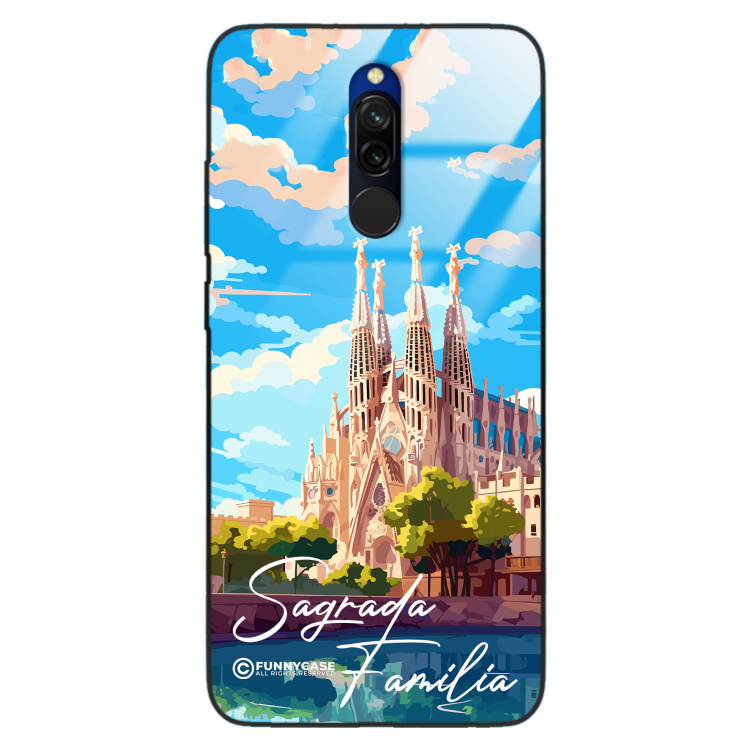 Etui Black Case Glass do XIAOMI REDMI 8 SUMMER PARADISE ST_PAR100