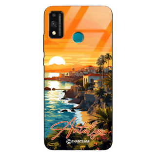 Etui Black Case Glass do HUAWEI HONOR 9X LITE SUMMER PARADISE ST_PAR101