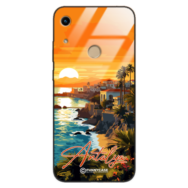 Etui Black Case Glass do HUAWEI HONOR PLAY 8A SUMMER PARADISE ST_PAR101