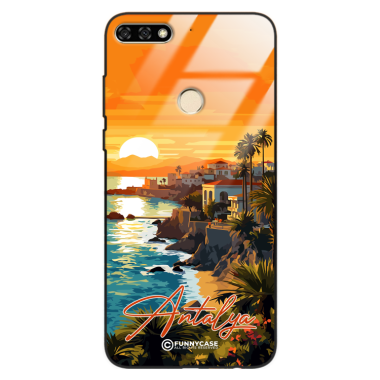 Etui Black Case Glass do HUAWEI HONOR 7A SUMMER PARADISE ST_PAR101