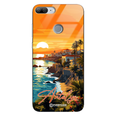 Etui Black Case Glass do HUAWEI HONOR 9 LITE  SUMMER PARADISE ST_PAR101