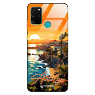 Etui Black Case Glass do HUAWEI HONOR 9A SUMMER PARADISE ST_PAR101