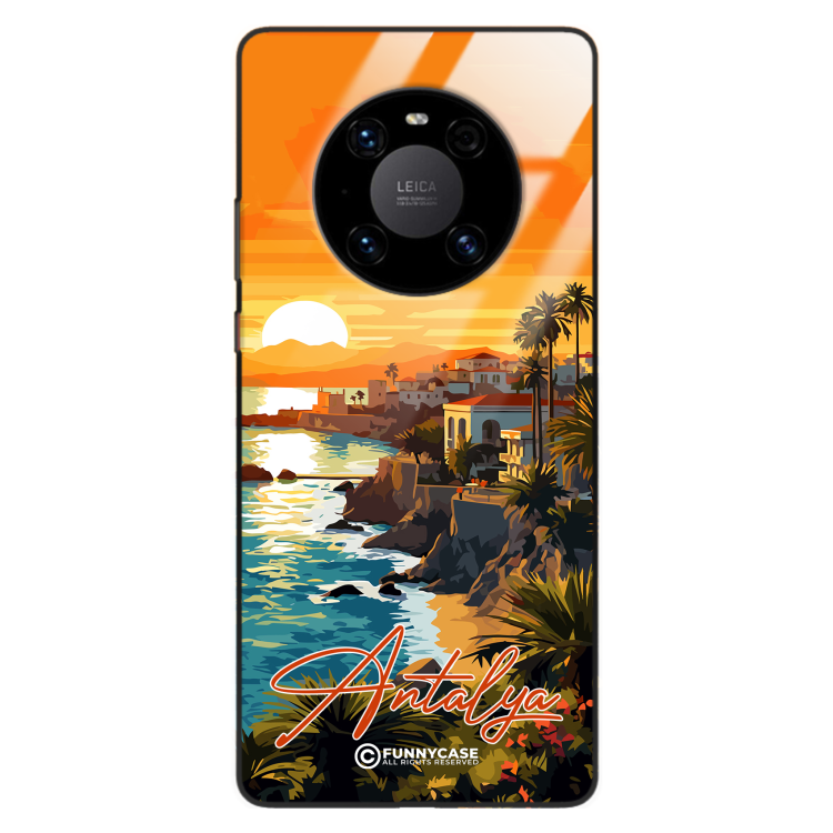 Etui Black Case Glass do HUAWEI MATE 40 PRO SUMMER PARADISE ST_PAR101