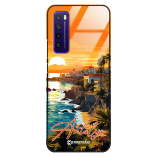 Etui Black Case Glass do HUAWEI NOVA 7 SUMMER PARADISE ST_PAR101