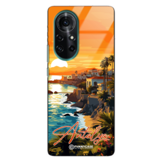 Etui Black Case Glass do HUAWEI NOVA 8 PRO SUMMER PARADISE ST_PAR101