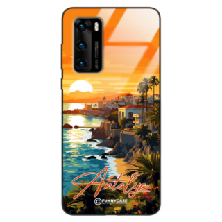 Etui Black Case Glass do HUAWEI P40 SUMMER PARADISE ST_PAR101