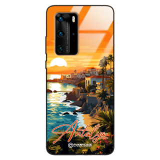 Etui Black Case Glass do HUAWEI P40 PRO SUMMER PARADISE ST_PAR101