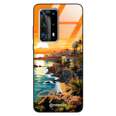 Etui Black Case Glass do HUAWEI P40 PRO PLUS SUMMER PARADISE ST_PAR101