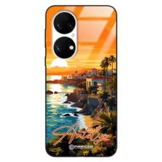 Etui Black Case Glass do HUAWEI P50 SUMMER PARADISE ST_PAR101