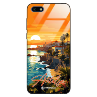 Etui Black Case Glass do HUAWEI Y5 2018 SUMMER PARADISE ST_PAR101