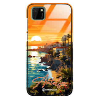 Etui Black Case Glass do HUAWEI Y5P SUMMER PARADISE ST_PAR101