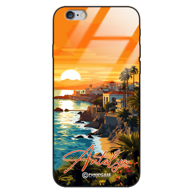 Etui Black Case Glass do IPHONE 6 SUMMER PARADISE ST_PAR101