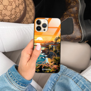 Etui Black Case Glass do IPHONE 11 PRO SUMMER PARADISE ST_PAR101